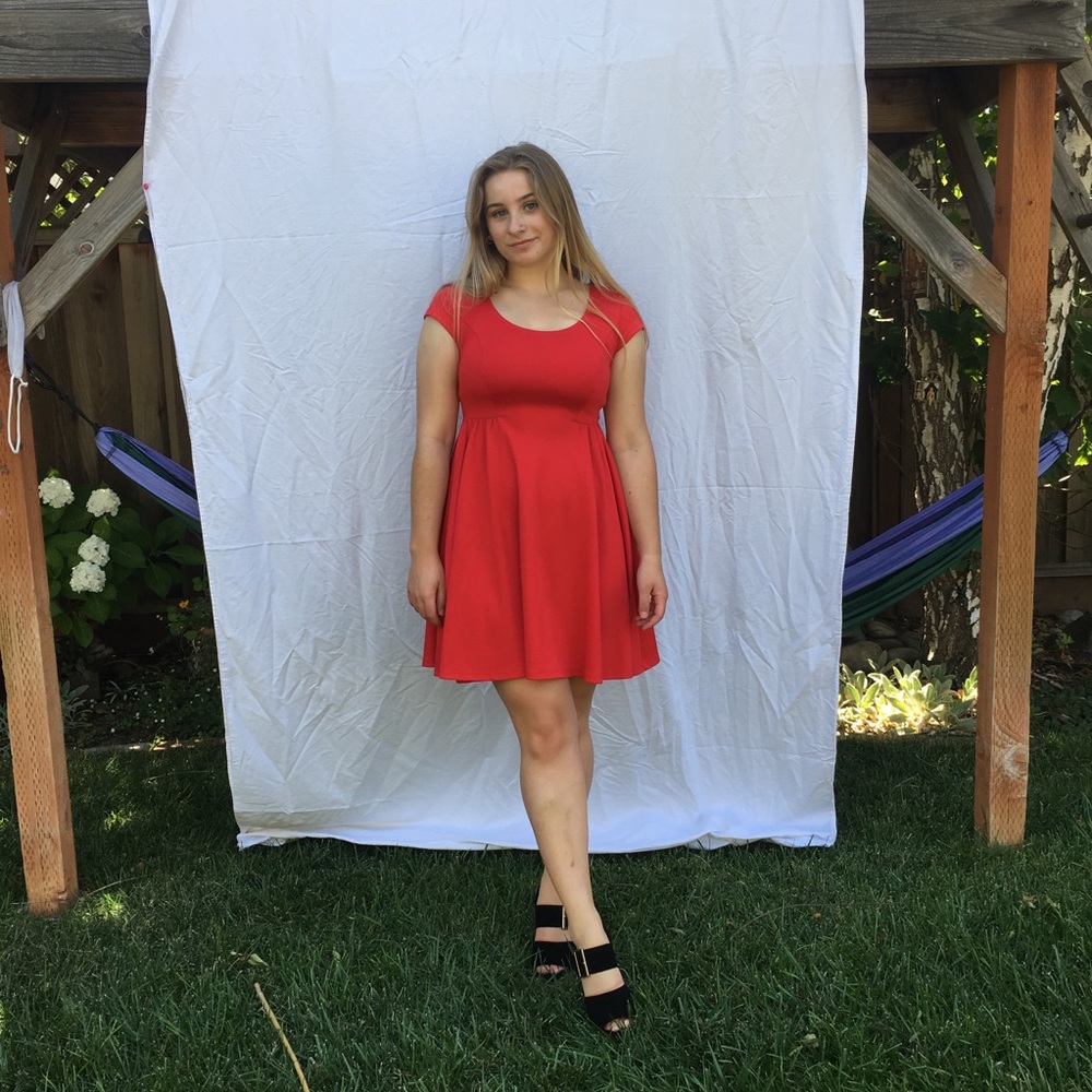 Red dress